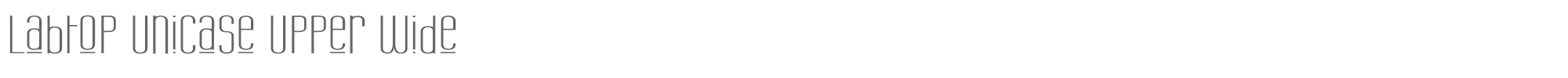 Labtop LABTUUW_.ttf font preview